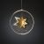 Hängande Metallstjärna Guld Varmvita LED från Konstsmide