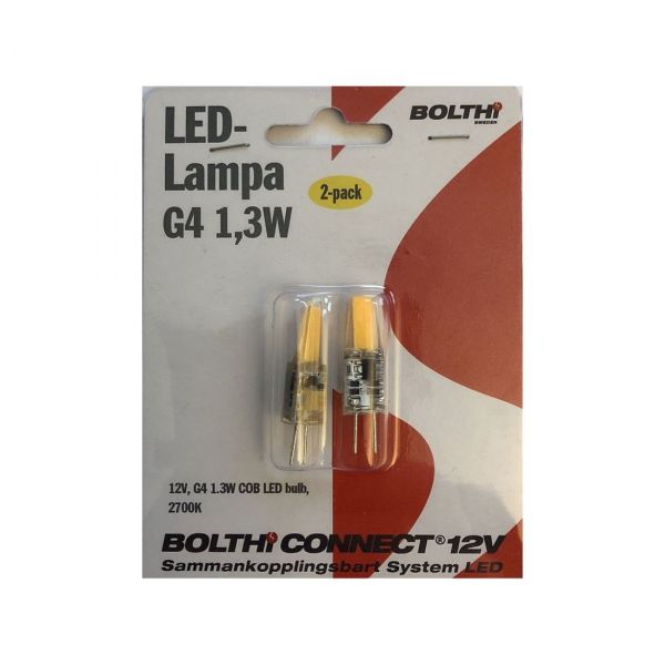 Bolthi LED lampa G 1,3W 3W 2-set 2700K