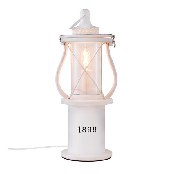 1898 Vit Bordslampa