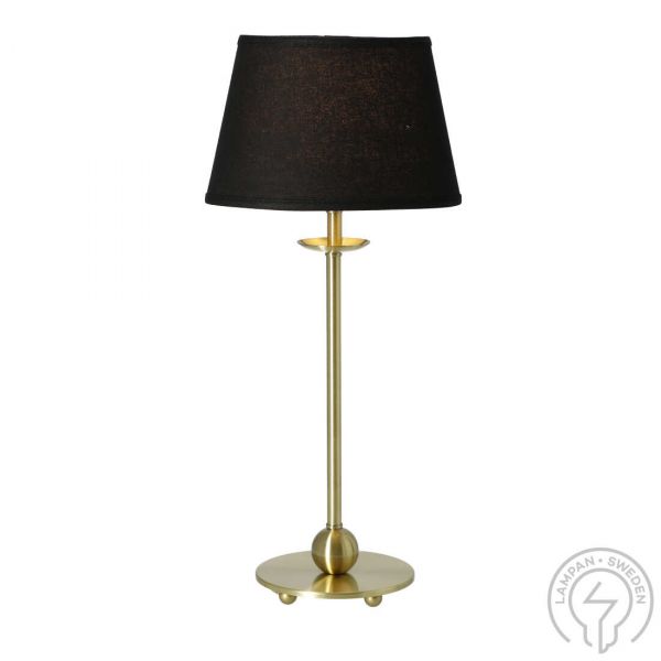 Anna Bordslampa Liten Guld/Svart Oval Lampskärm 47cm