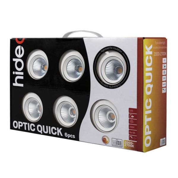 Optic Quick ISO Spotlight 6W 6-pack Vit