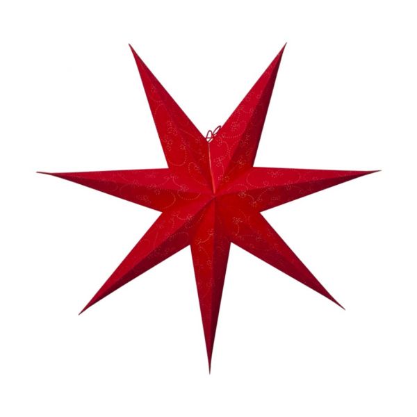 Decorus Röd 75cm Pappstjärna