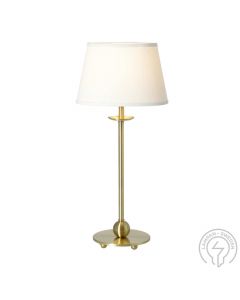 Anna Bordslampa Guld/Vit Oval Lampskärm 46cm från Cottex
