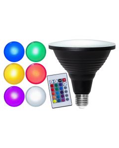 LED-lampa RGB 7,5W 100° E27 PAR38 Spotlight Outdoor från Star Trading